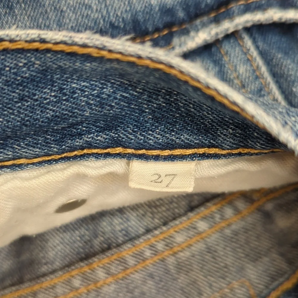 Able The Cutoff Distressed Denim Shorts Size 27